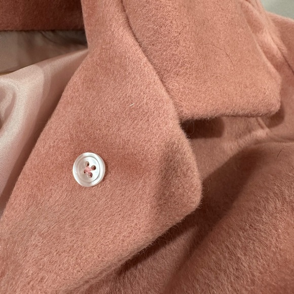 NEW Handmade 100% Melton Wool Dusty Rose 3/4 Lined Jacket Size XL - Picture 5 of 6